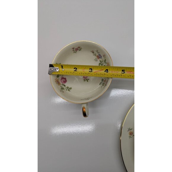 Thomas Rosenthal Germany Floral Trio Set With Gold Trim - Cup Saucer & Plate - Picture 11 of 16